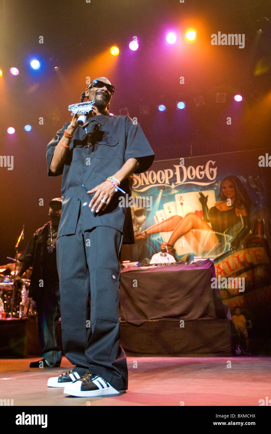 Snoop Dogg en concert Banque D'Images