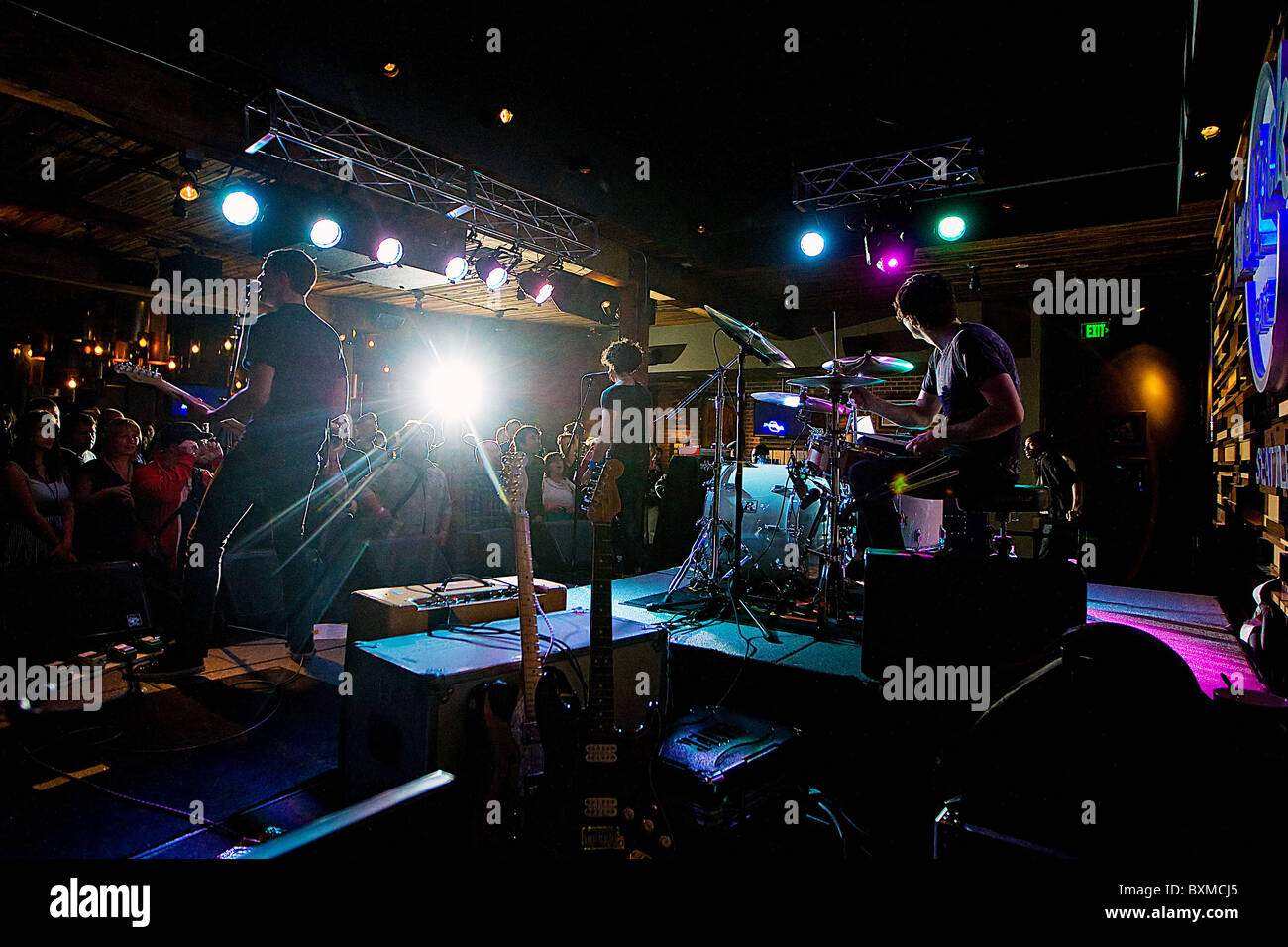 The Thermals Rock Band en concert Banque D'Images