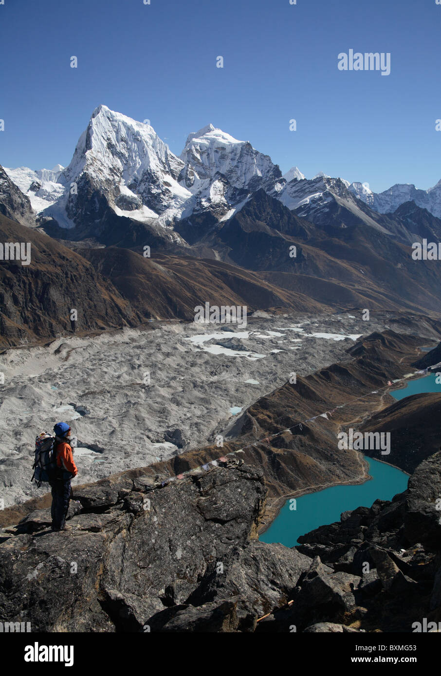 Trekking au camp de base de l'Everest au Népal Banque D'Images Trekking au camp de base de l'Everest au Népal Banque D'Images