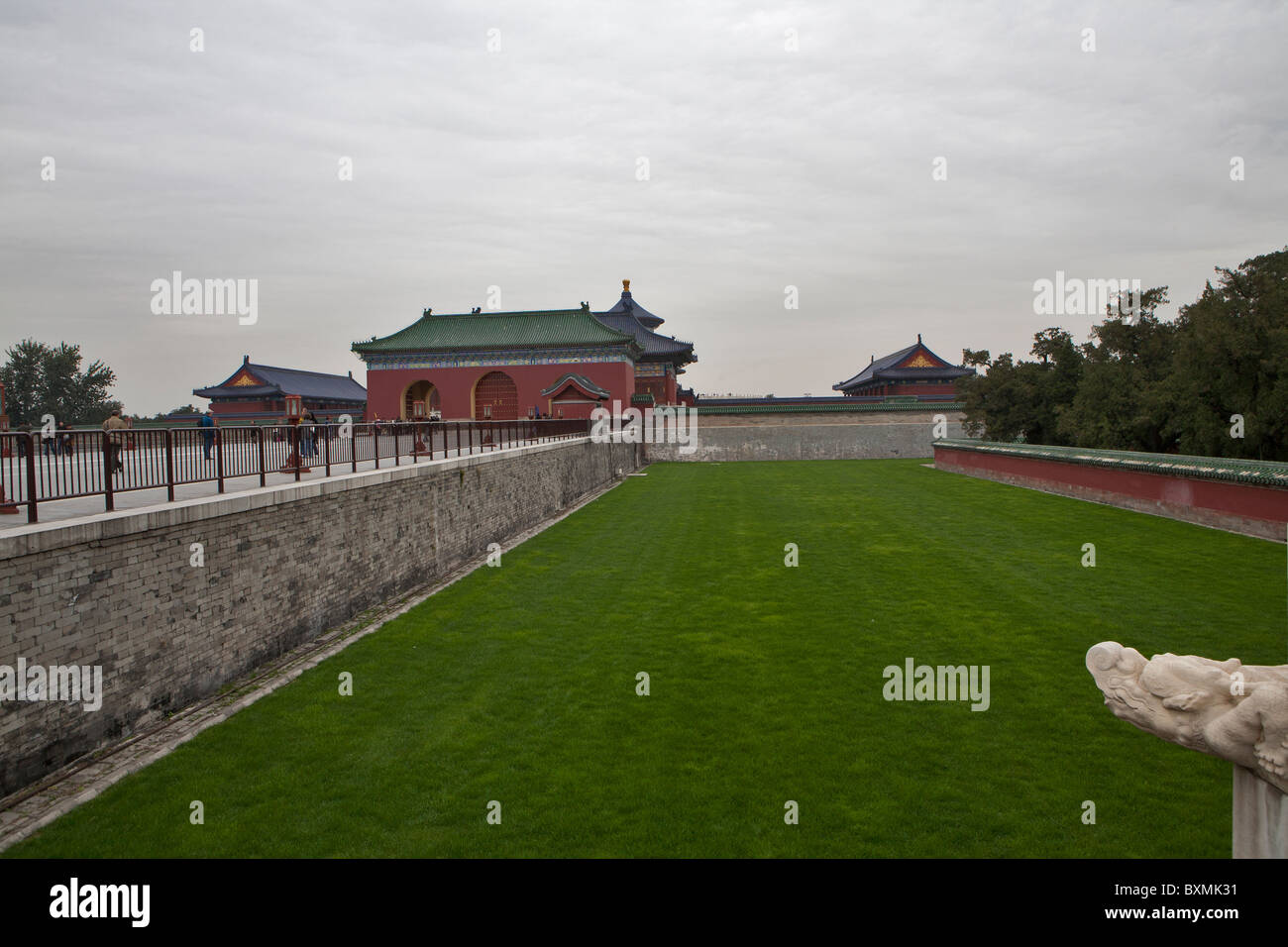 Au Tourisme Le temple du Ciel, Beijing Banque D'Images