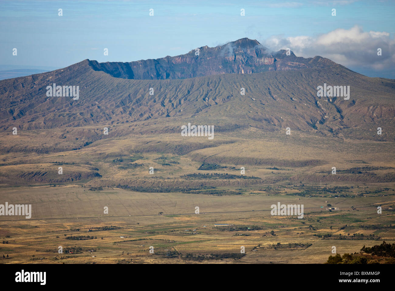 Le mont Longonot, stratovolcan dormant au Kenya, Afrique de l'Est Banque D'Images