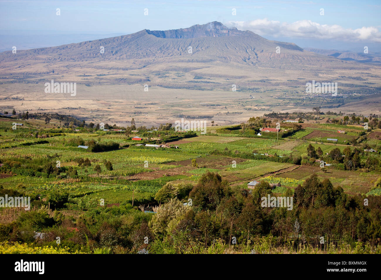 Le mont Longonot, stratovolcan dormant au Kenya, Afrique de l'Est Banque D'Images