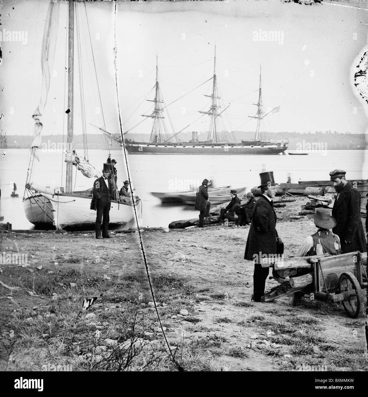 Alexandria, Va. frégate à vapeur Pensacola naval marine du golfe du Mexique bateau de l'eau Banque D'Images