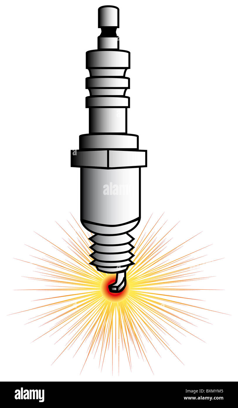 Dessin d'une bougie de conduite Banque D'Images
