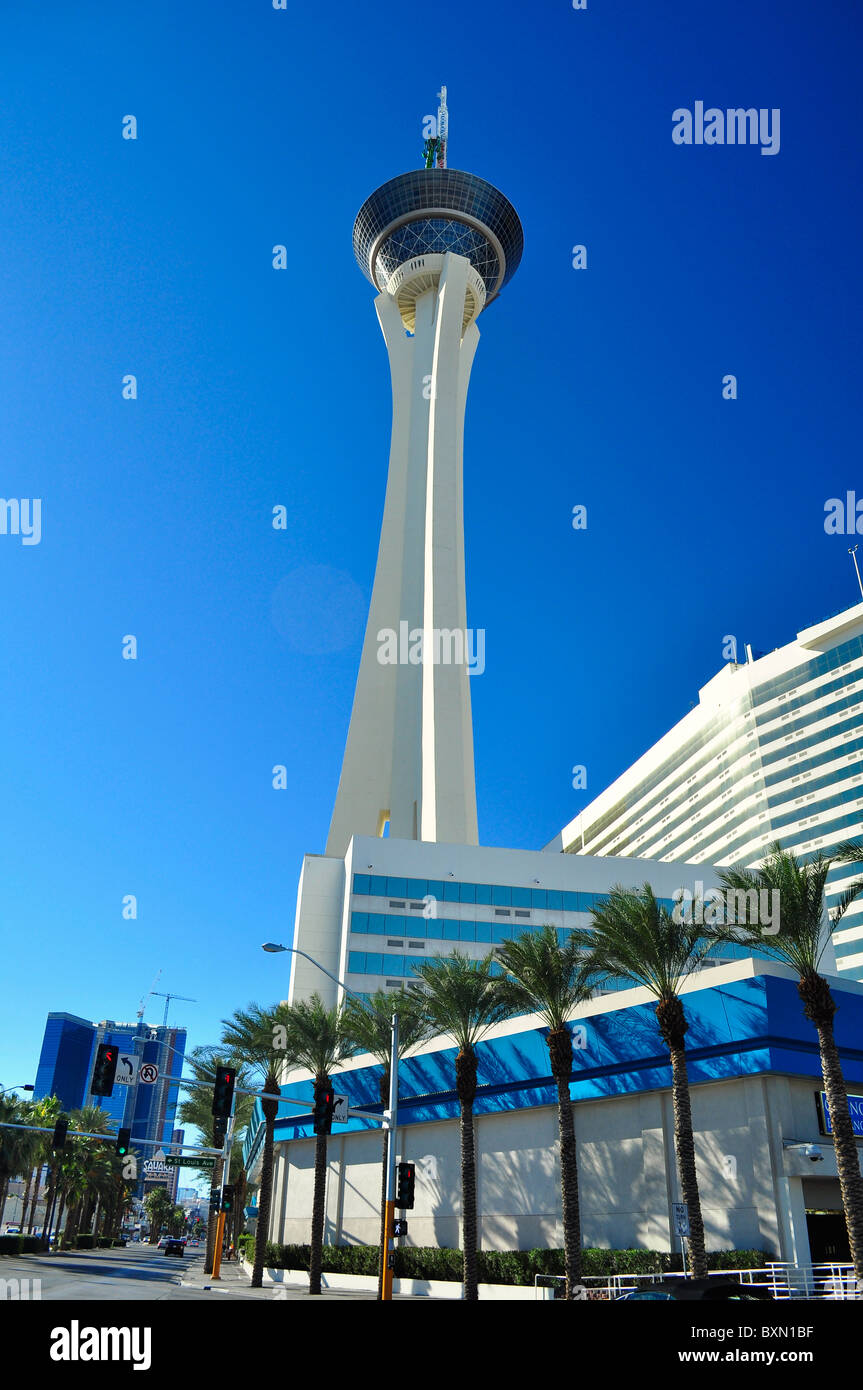 Casino Stratosphere Hotel sur Las Vegas Blvd. Las Vegas, Nevada, USA Banque D'Images