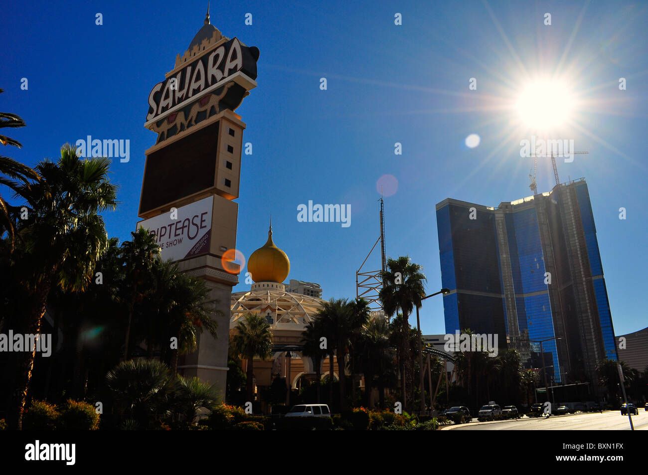 Sahara Hotel Casino à Las Vegas Blvd. Las Vegas, Nevada, USA Banque D'Images