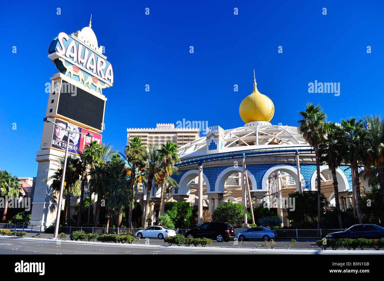 Sahara Hotel Casino à Las Vegas Blvd. Las Vegas, Nevada, USA Banque D'Images