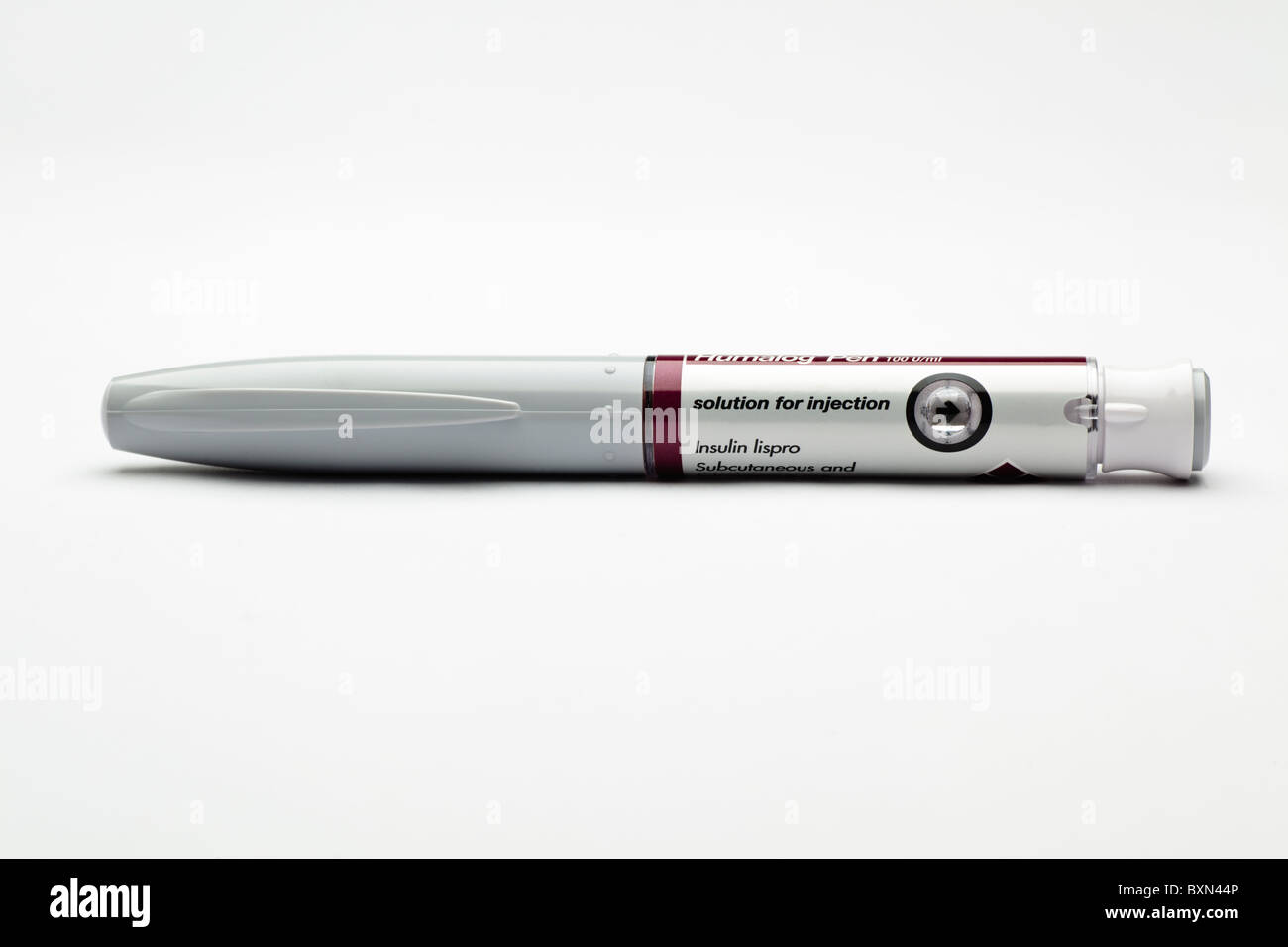 Un pré-chargés jetable stylo à insuline. Banque D'Images