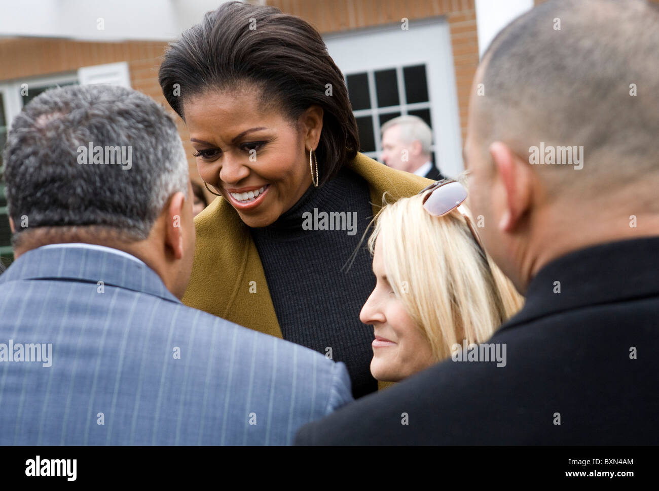 La Première Dame Michelle Obama. Banque D'Images