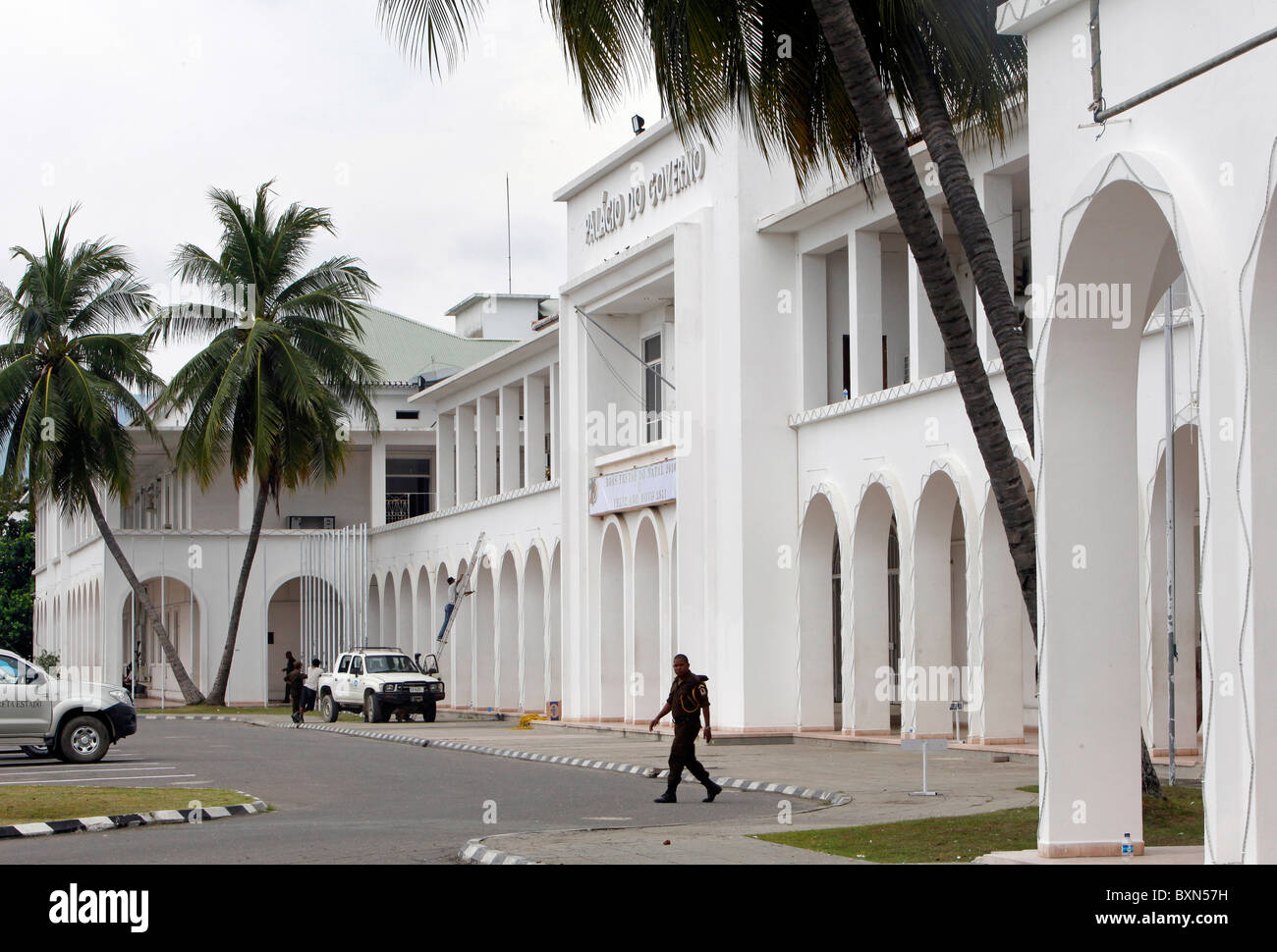 Le Palacio do Governo (Palais du Gouvernement) à Dili, capitale du Timor Leste (Timor oriental) Banque D'Images