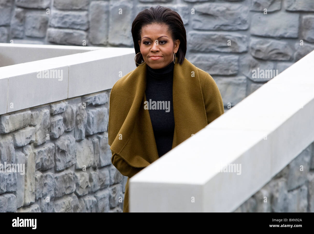 La Première Dame Michelle Obama. Banque D'Images