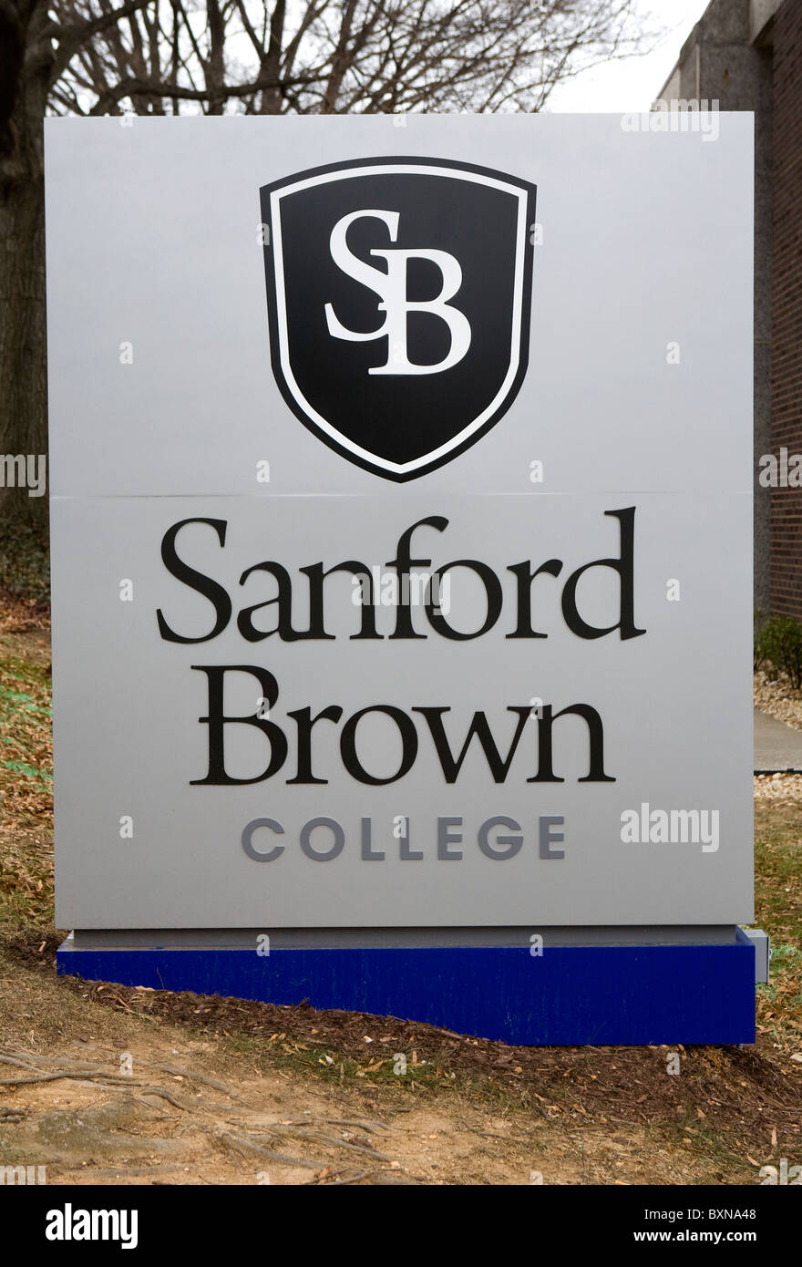Un Sanford Brown College à but lucratif. Banque D'Images