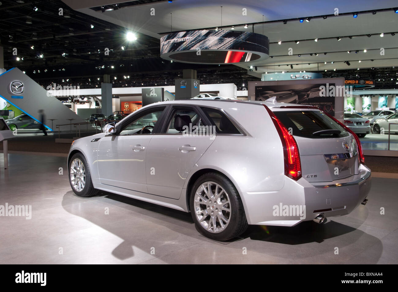 Cadillac CTS familiale à l'édition 2010 du North American International Auto Show de Detroit Banque D'Images