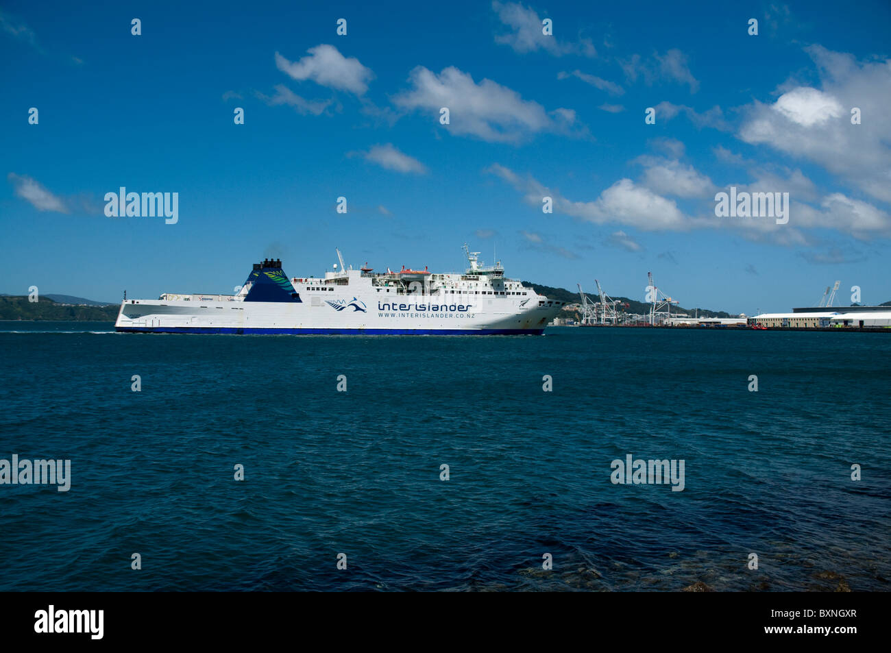 Le ferry Interislander est entre néos-zélandais Nord et île du Sud Banque D'Images