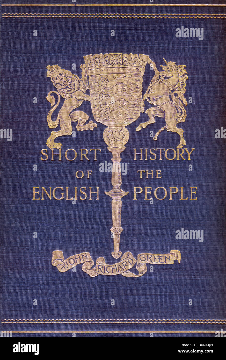 Capot avant de courte histoire du peuple anglais par John Richard Green, d'abord publié en quatre volumes en 1892 Banque D'Images