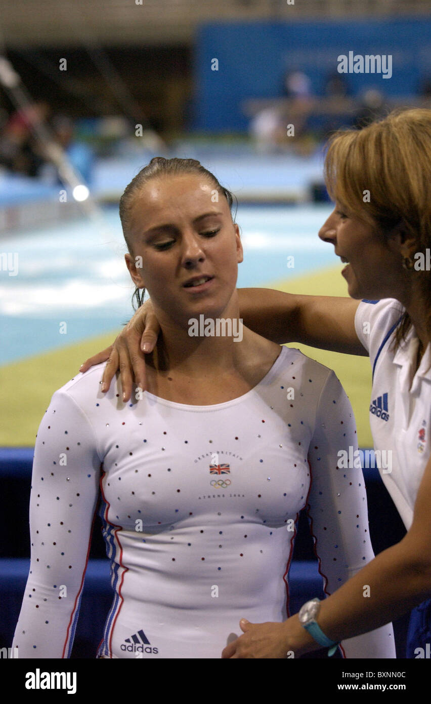 Les Jeux Olympiques d'Athènes. 2004 gymnastique artistique. Banque D'Images