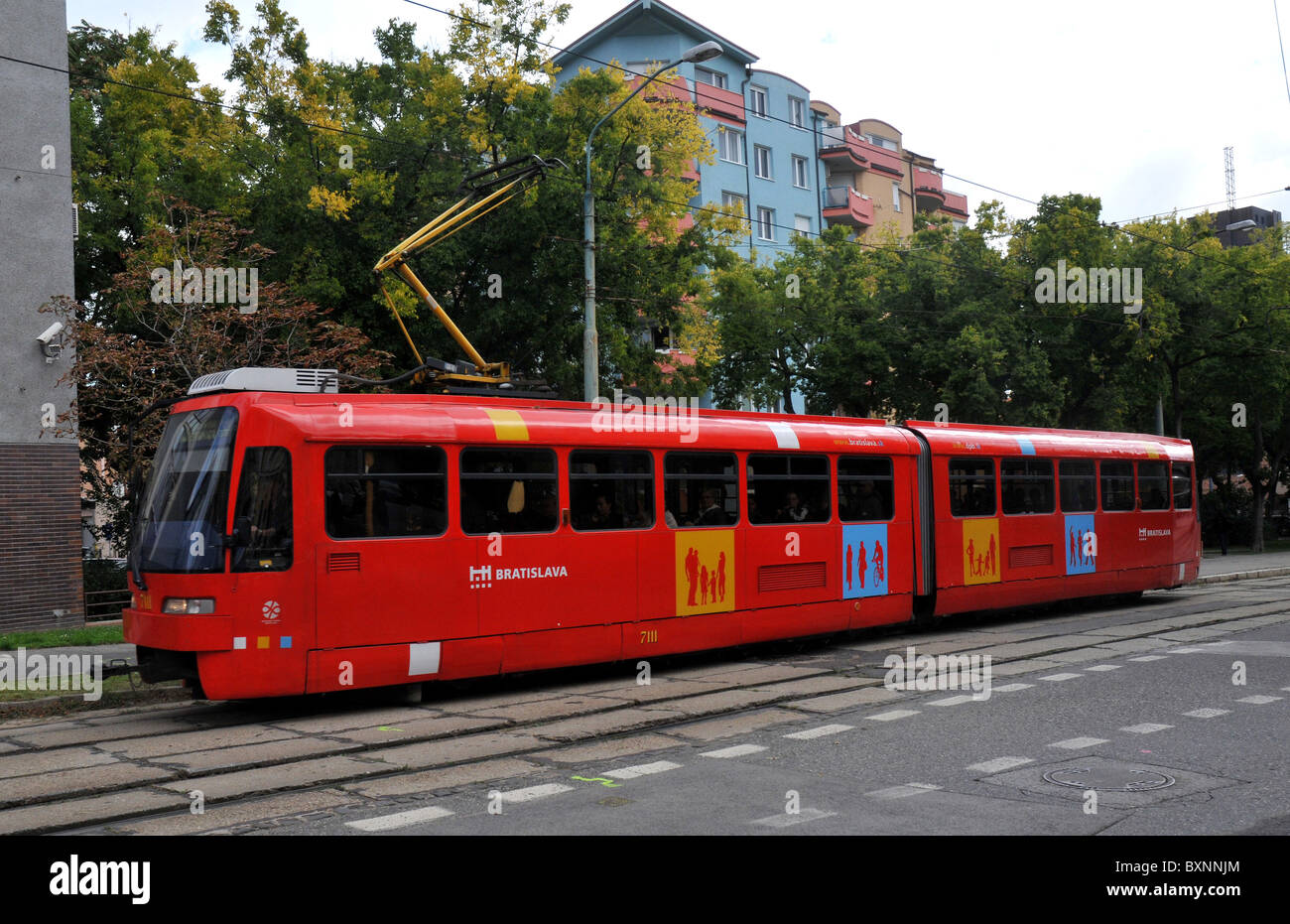 Tram, Bratislava, Slovaquie, Europe Banque D'Images