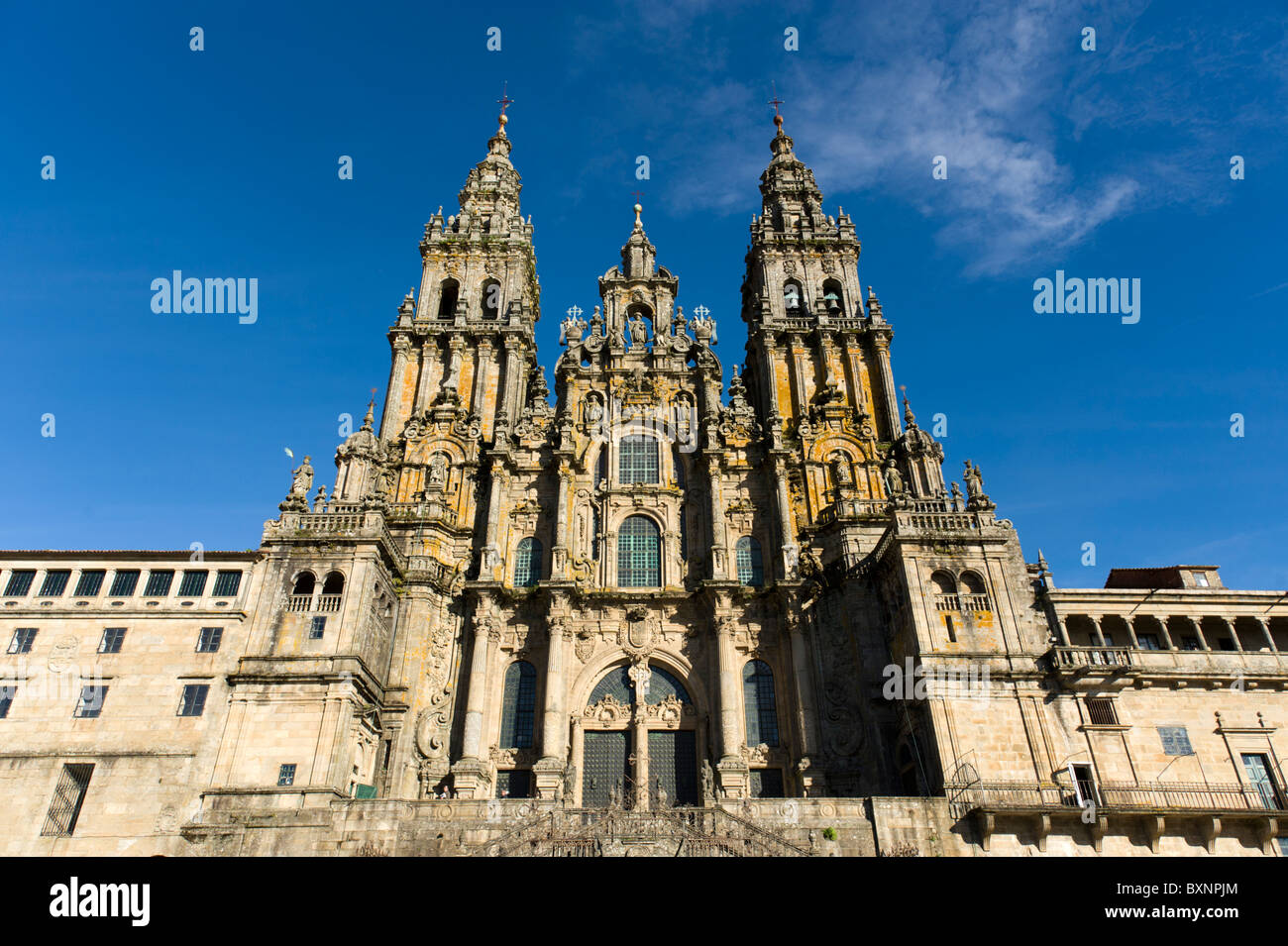 Cathédrale, Saint Jacques de Compostelle, Galice, Espagne Banque D'Images