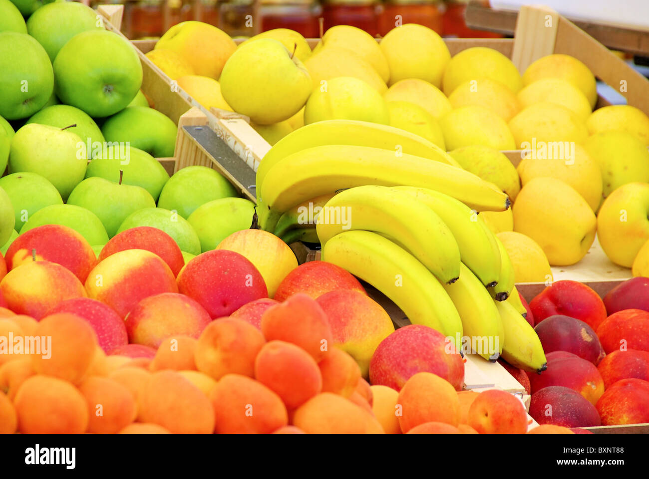 Obstmarkt - fruits du marché 02 Banque D'Images