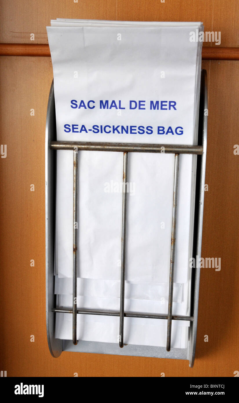Sea-Sickness sacs, "malade", "sac sac maladie' Banque D'Images