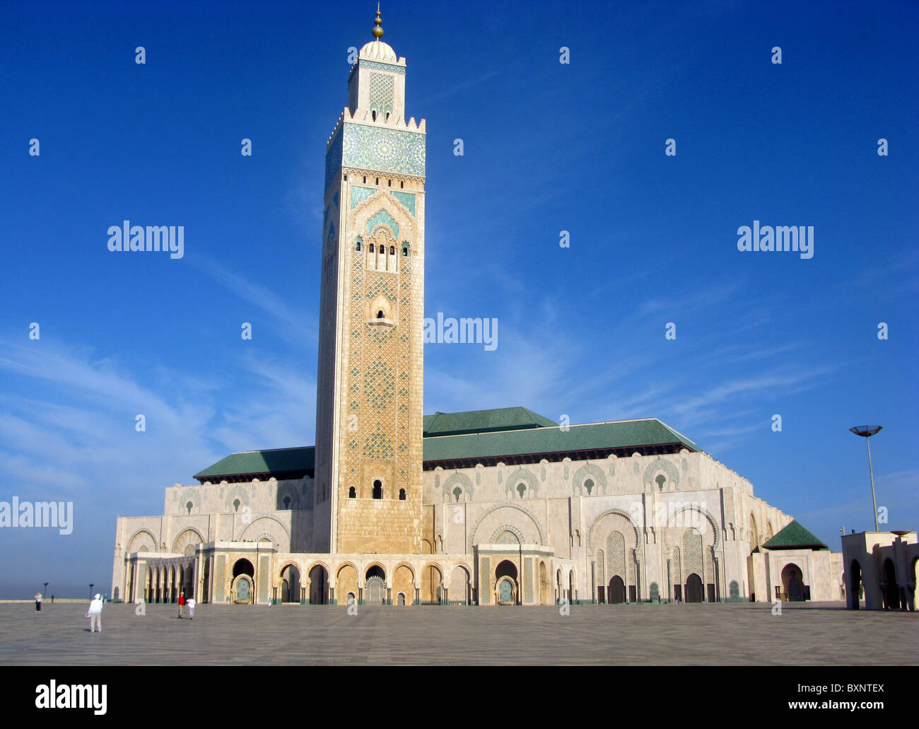 Mosquée Hassan II, le Maroc, l'Afrique du Nord Banque D'Images