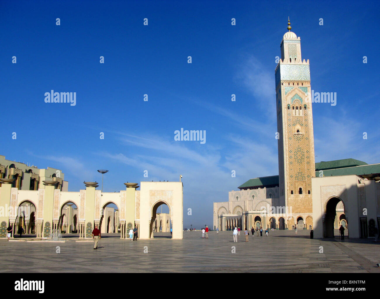 Mosquée Hassan II, le Maroc, l'Afrique du Nord Banque D'Images