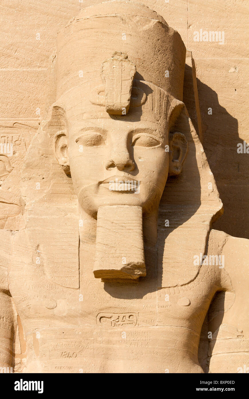 Abu Simbel, Egypte - Détail du Grand Temple 3 Banque D'Images