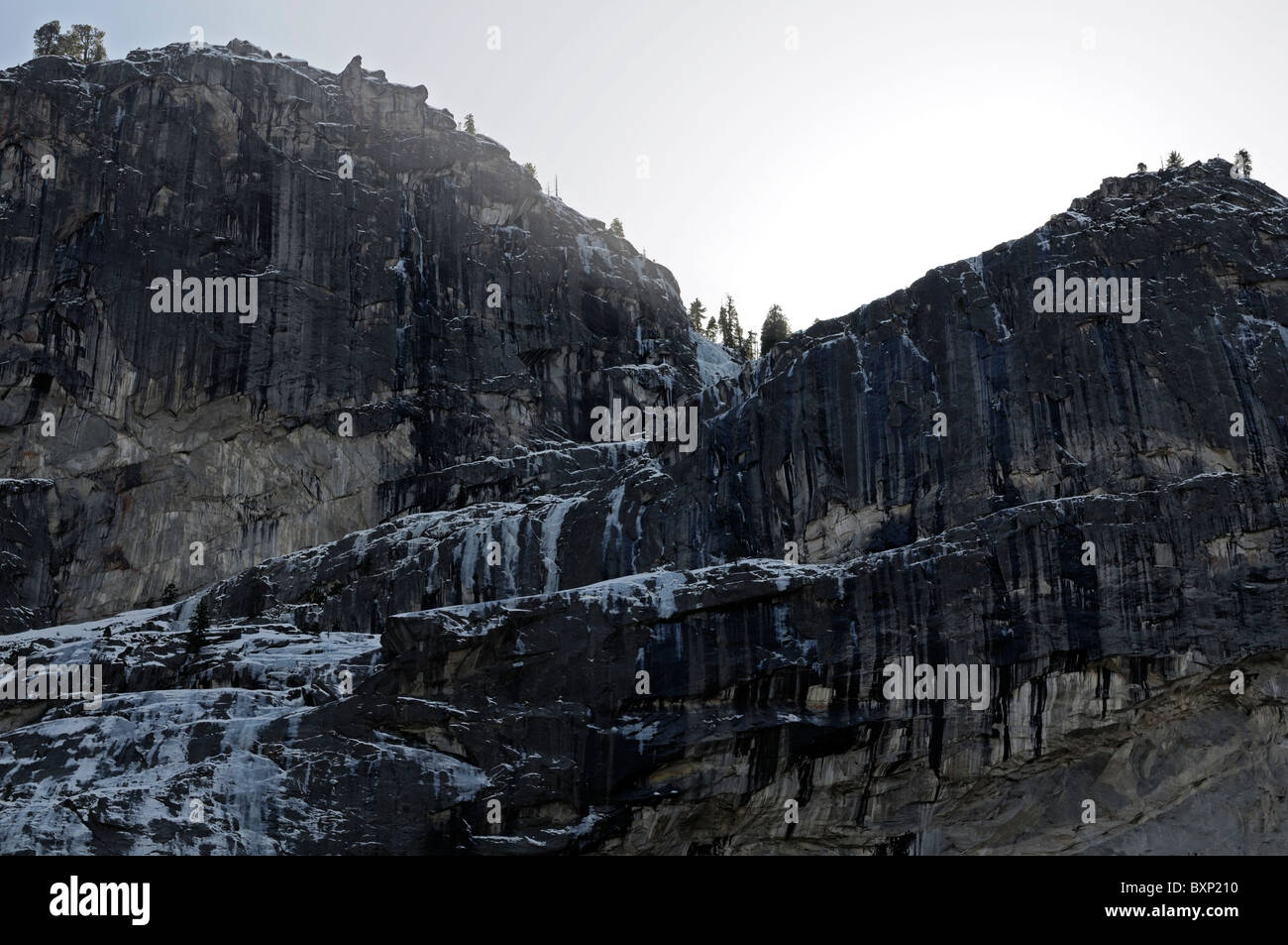Lever du soleil près de Cathedral rocks Yosemite National Park California USA Banque D'Images