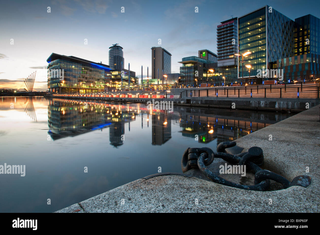 Le Centre des médias Manchester Salford Quays Banque D'Images