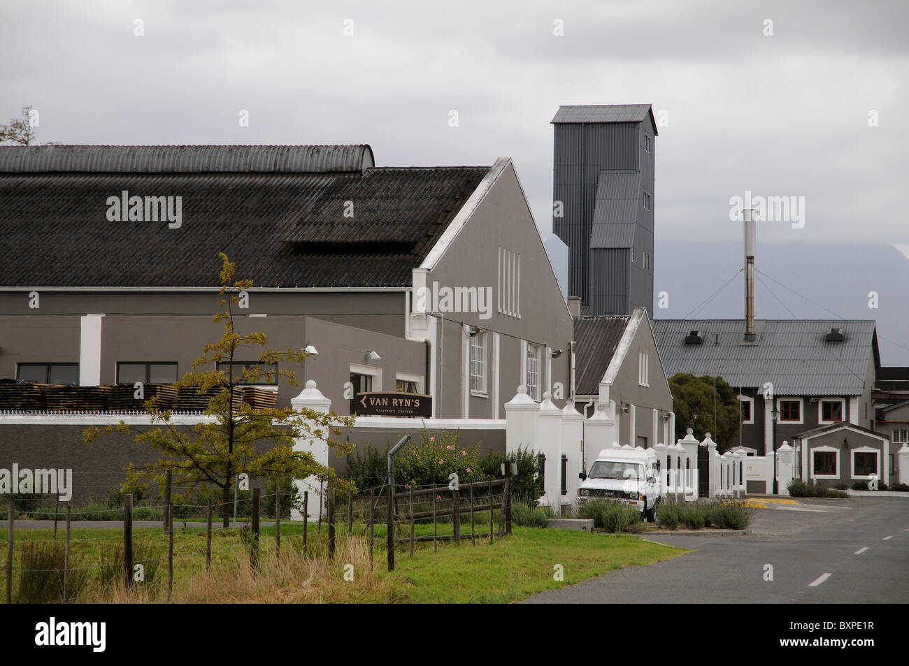 Van Ryan's Brandy distillerie dans la vallée près de Vlottenburg Stellenbosch Cape Province Afrique du Sud Banque D'Images