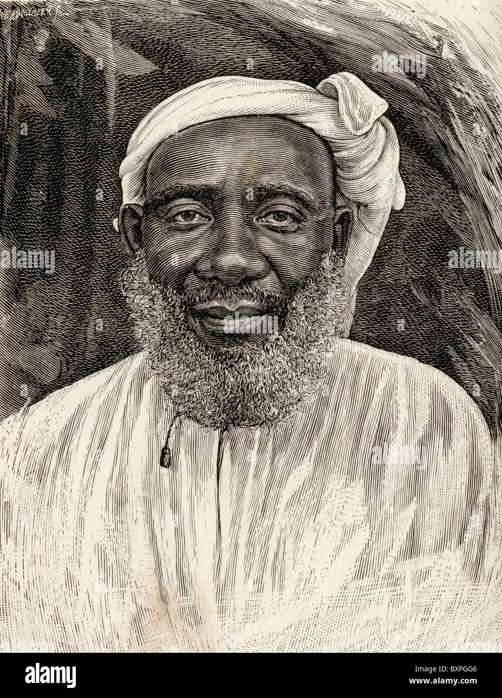 Tippu Tip ou tib, 1837 à 1905, de son vrai nom Hamad bin Muhammad bin Juma bin Rajab bin Muhammad bin Sa'id al-Murghabi. Banque D'Images
