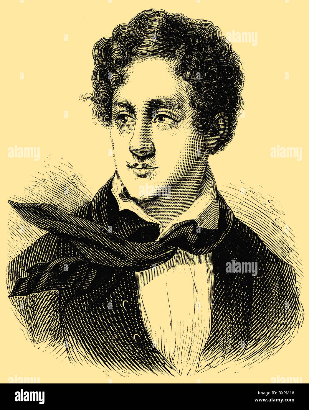 Lord Byron, George Gordon Byron (22 janvier 1788 - 19 avril 1824), poète anglais Banque D'Images