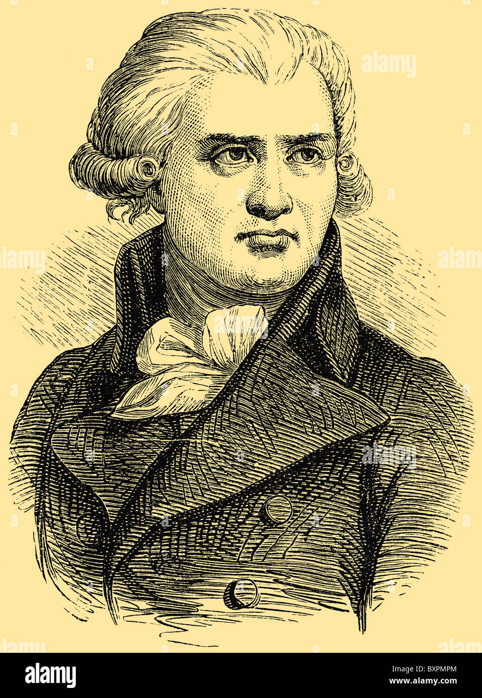 Georges Jacques Danton (1759 - 1794), leader politique de la Révolution française Banque D'Images