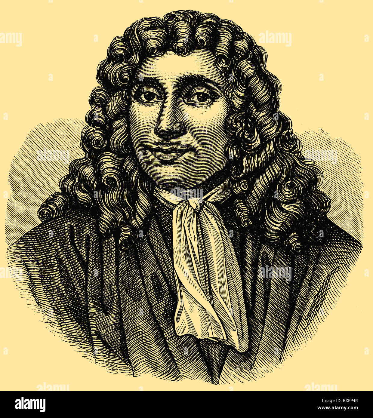 Antonie van Leeuwenhoek (1632 - 1723), commerçant néerlandais et scientifique, a travaillé sur l'amélioration du microscope Banque D'Images