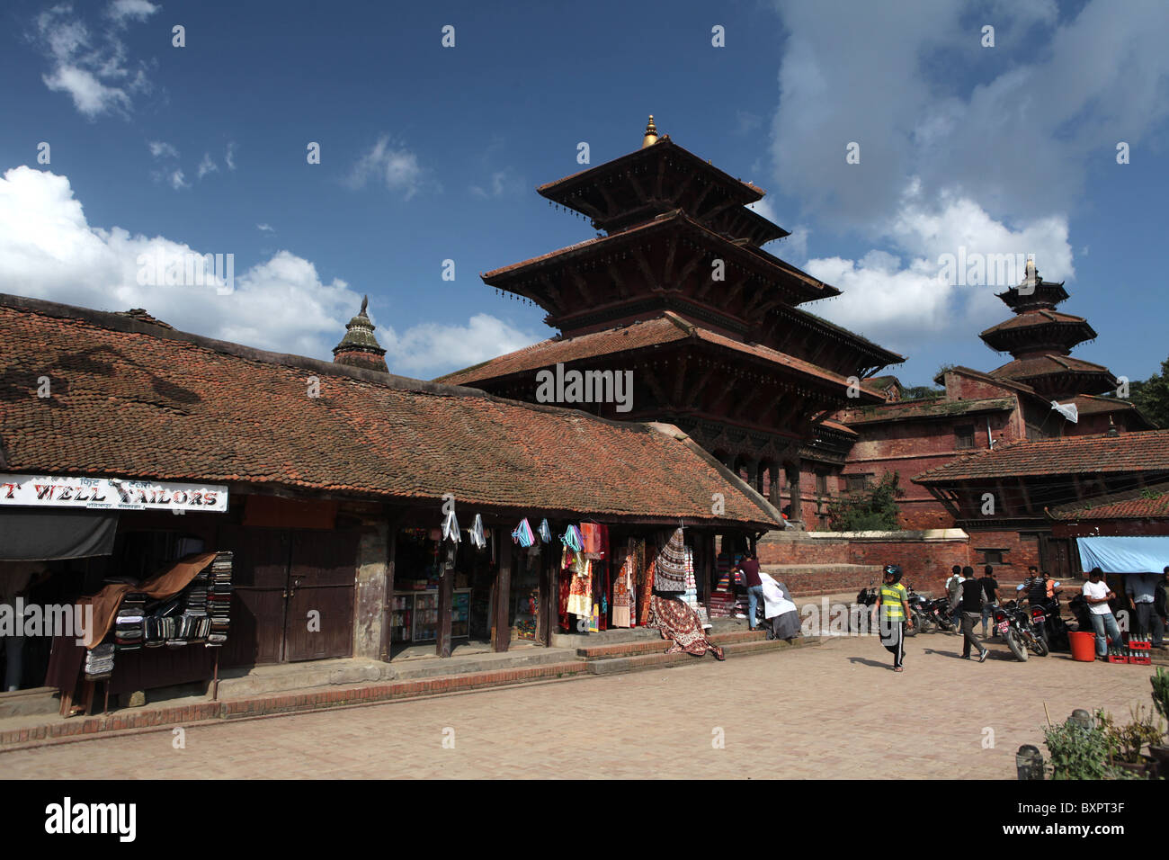 Vues de Durbar Square, Patan, Vallée de Kathmandou, Népal, Asie Banque D'Images