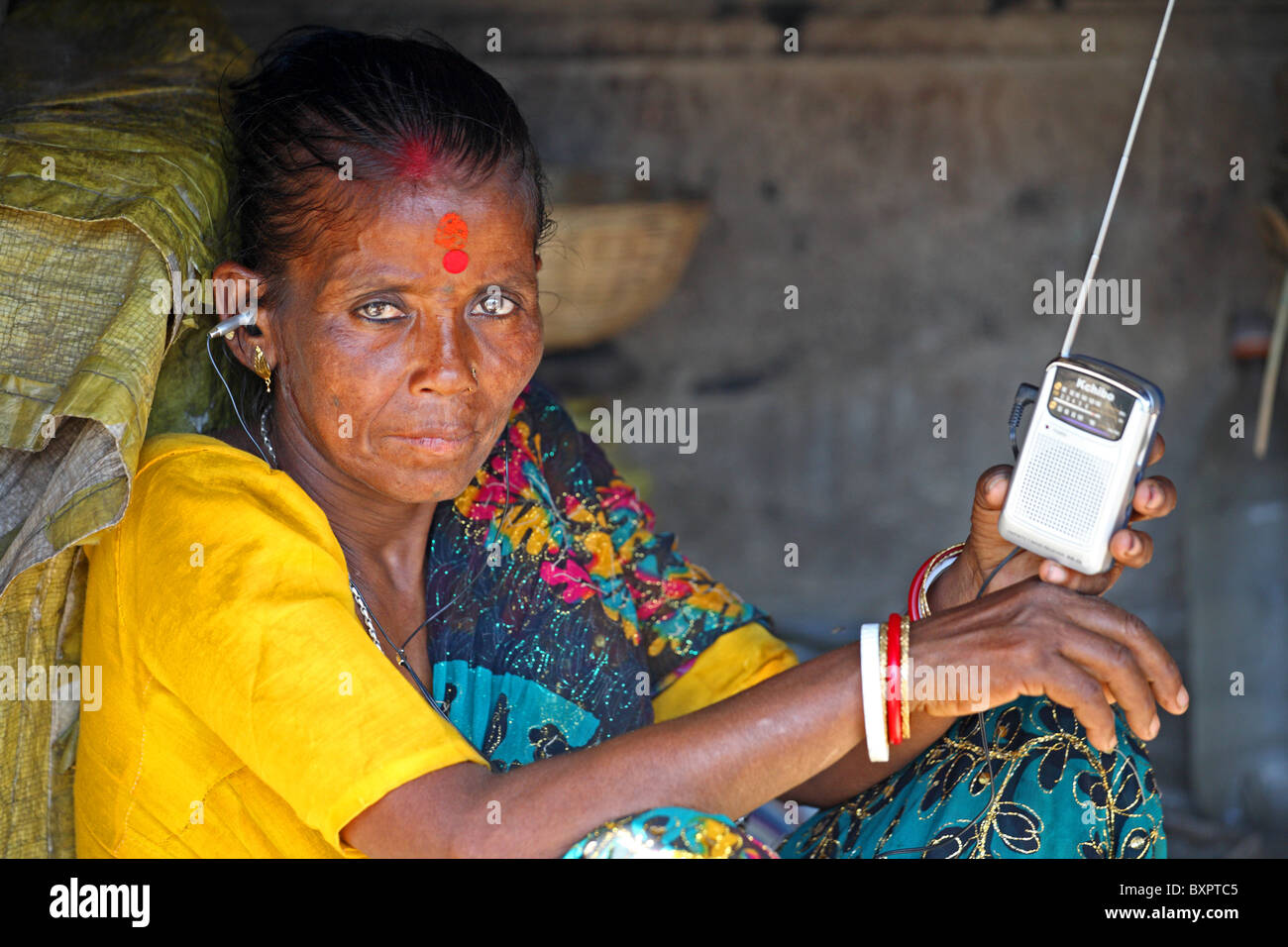 Femme indienne au marché, Calcutta, Inde Banque D'Images