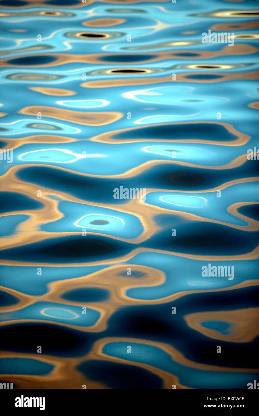 Motifs abstraits sur l'océan, Close Up Banque D'Images