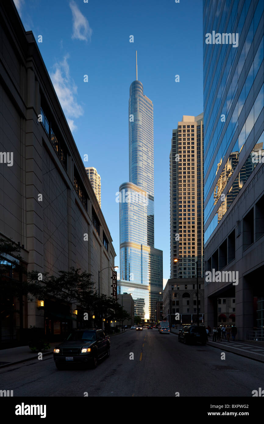 Trump International Hotel and Tower, Chicago Banque D'Images