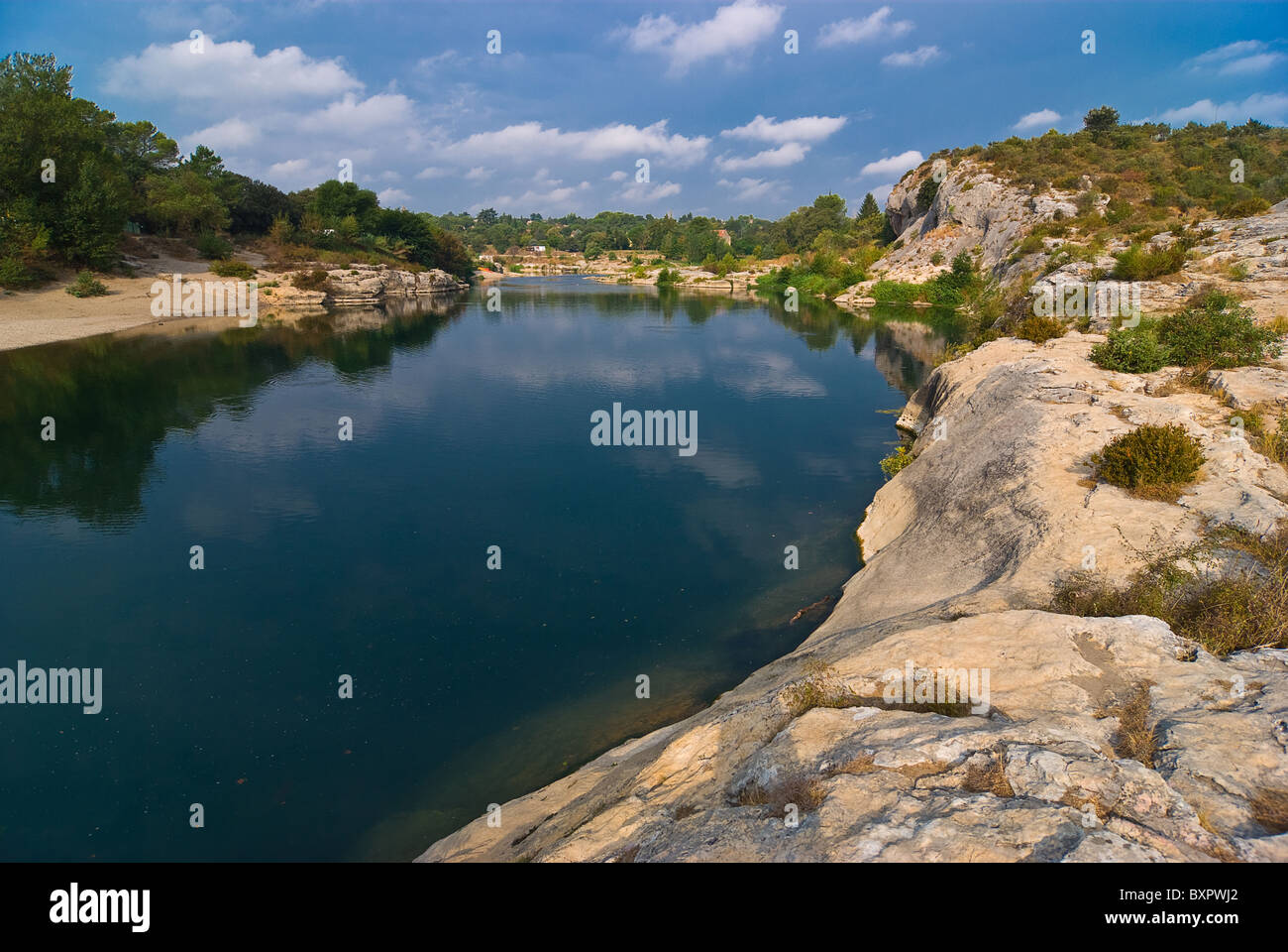 Gardon dans le sud de la france Banque D'Images