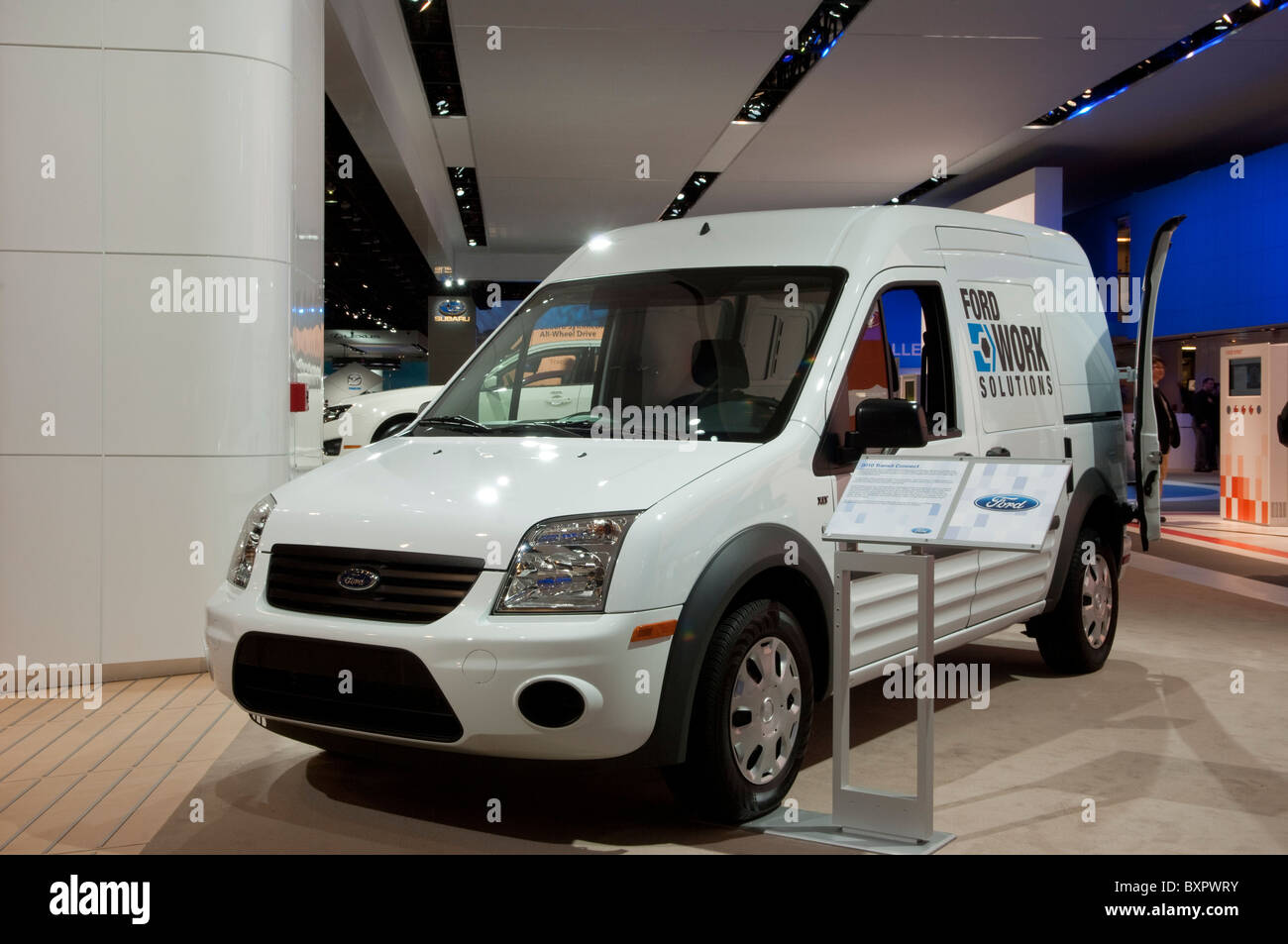 Ford Transit Van au 2010 North American International Auto Show de Detroit Banque D'Images