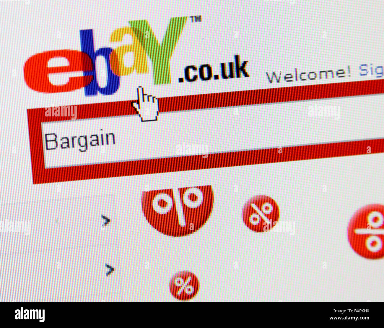 logo d’eBay Banque D'Images