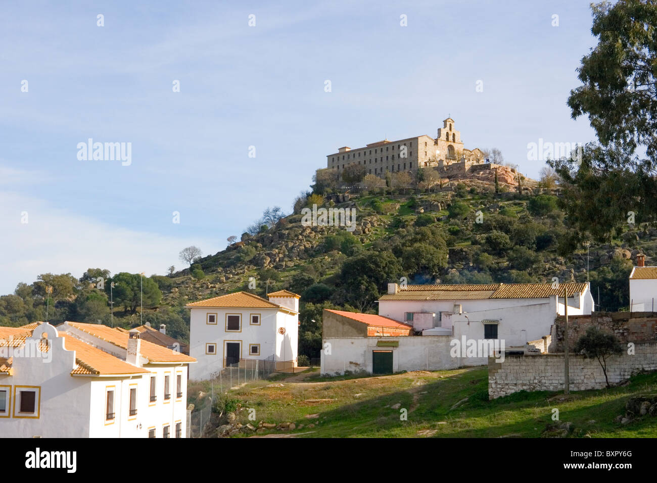 Sanctuaire de la Virgen de la Cabeza, Sierra Morena, Andujar, province de Jaén, Espagne. Banque D'Images