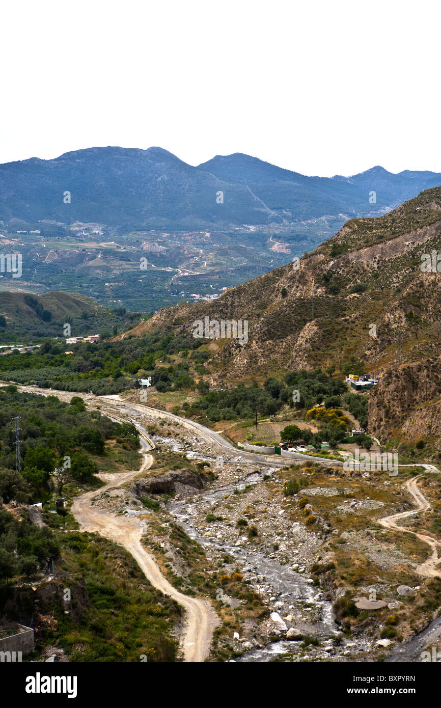 Paysage du Haut Atlas au Maroc. Le Maroc. Banque D'Images