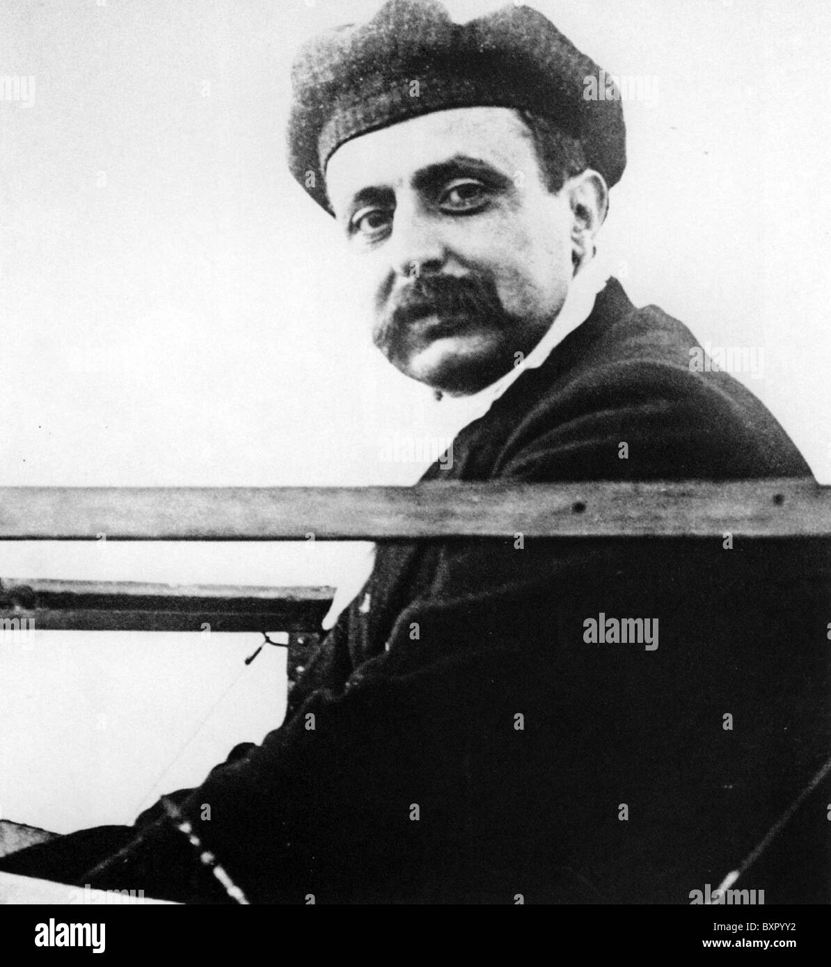 LOUIS BLÉRIOT (1872-1936) Pionnier de l'aviation française vers 1910 Banque D'Images