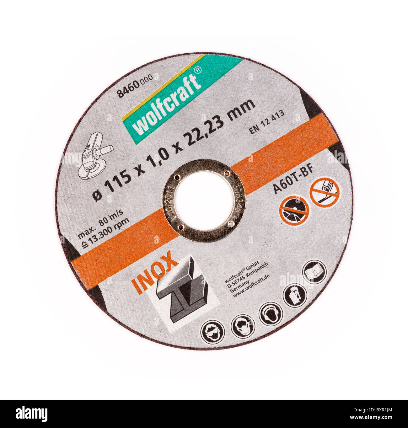 115mm 4.5" disque abrasif meulage / coupe Banque D'Images