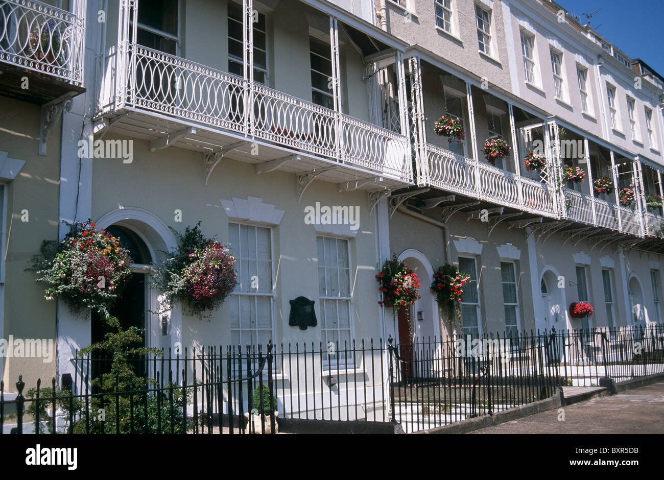 Maisons mitoyennes, Clifton, Bristol Banque D'Images