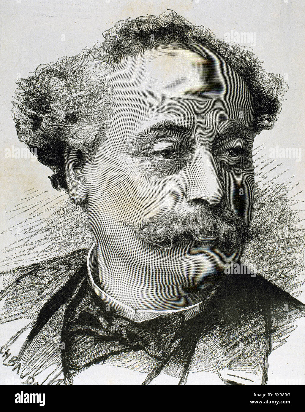 DUMAS, Alexandre (Paris, 1824-Marly-le-Roi, 1895). Romancier et dramaturge français. Fils. Banque D'Images