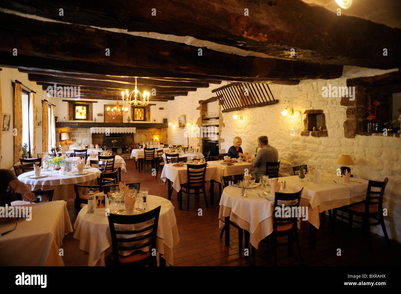 France, Bretagne (Bretagne), Morbihan, Carnac, restaurant le Ratelier Banque D'Images