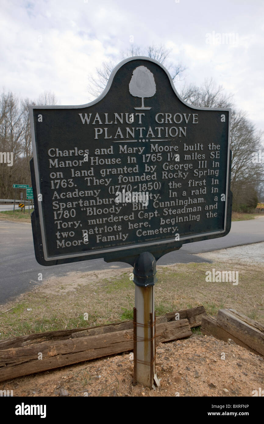 Walnut grove plantation Banque de photographies et d’images à haute