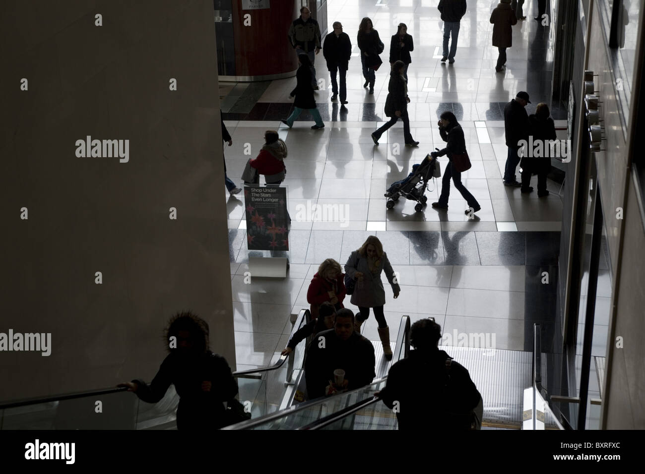 Time Warner Center Shopping Plaza, Columbus Circle, New York City Banque D'Images
